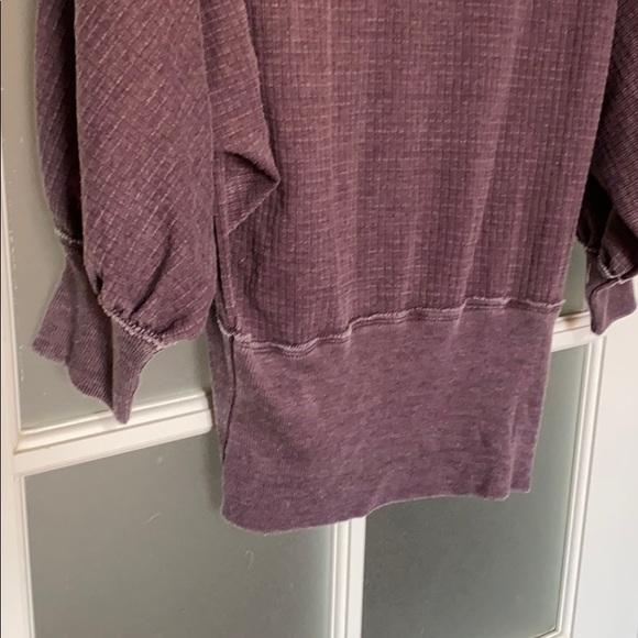 Free People plum 3/4 sleeve - Picture 3 of 8